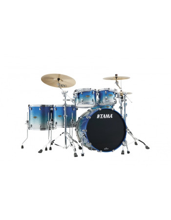 Tama WBS52RZS-MBI Starclassic Walnut/Birch Lacquer Shell Kit 5 pcs - Molten Blue Ice Fade/Chrome HW
