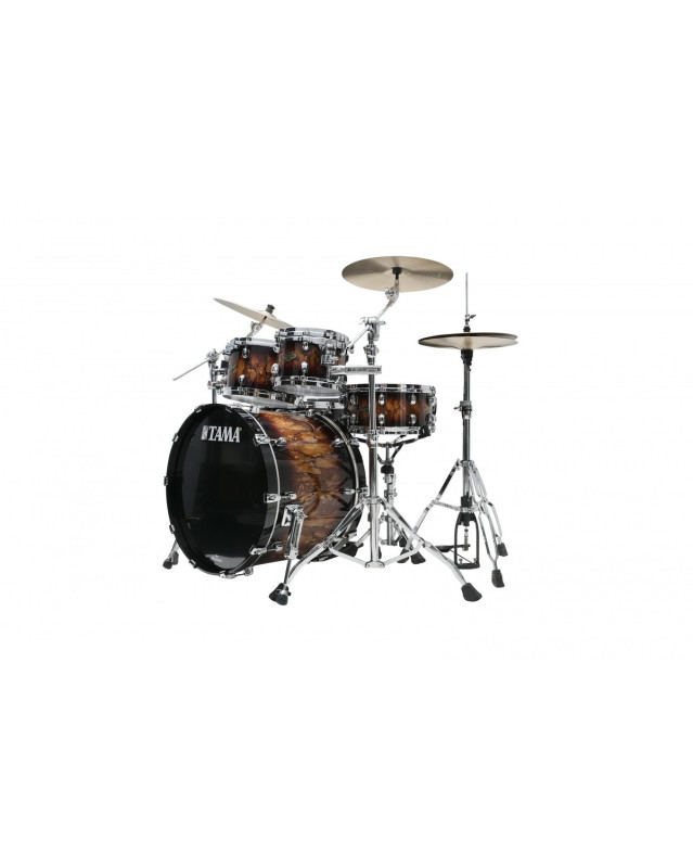 Tama WBS52RZS-MBR Starclassic Walnut/Birch Lacquer Shell Kit 5 pcs - Molten Brown Burst/Chrome HW