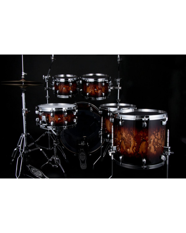 Tama WBS52RZS-MBR Starclassic Walnut/Birch Lacquer Shell Kit 5 pcs - Molten Brown Burst/Chrome HW