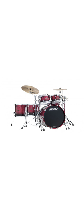 Tama WBS52RZS-MDR Starclassic Walnut/Birch Lacquer Shell Kit 5 pcs - Molten Raspberry Fade/Chrome HW