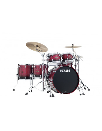 Tama WBS52RZS-MDR Starclassic Walnut/Birch Lacquer Shell Kit 5 pcs - Molten Raspberry Fade/Chrome HW