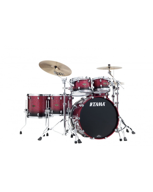 Tama WBS52RZS-MDR Starclassic Walnut/Birch Lacquer Shell Kit 5 pcs - Molten Raspberry Fade/Chrome HW