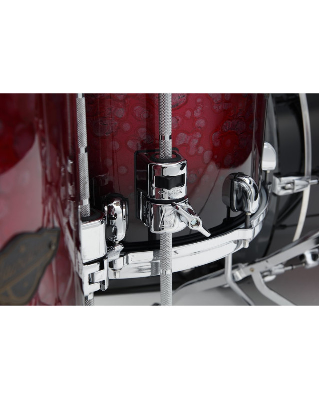 Tama WBS52RZS-MDR Starclassic Walnut/Birch Lacquer Shell Kit 5 pcs - Molten Raspberry Fade/Chrome HW