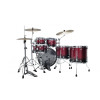 Tama WBS52RZS-MDR Starclassic Walnut/Birch Lacquer Shell Kit 5 pcs - Molten Raspberry Fade/Chrome HW