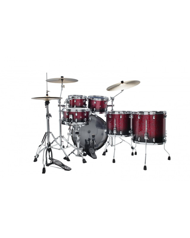 Tama WBS52RZS-MDR Starclassic Walnut/Birch Lacquer Shell Kit 5 pcs - Molten Raspberry Fade/Chrome HW