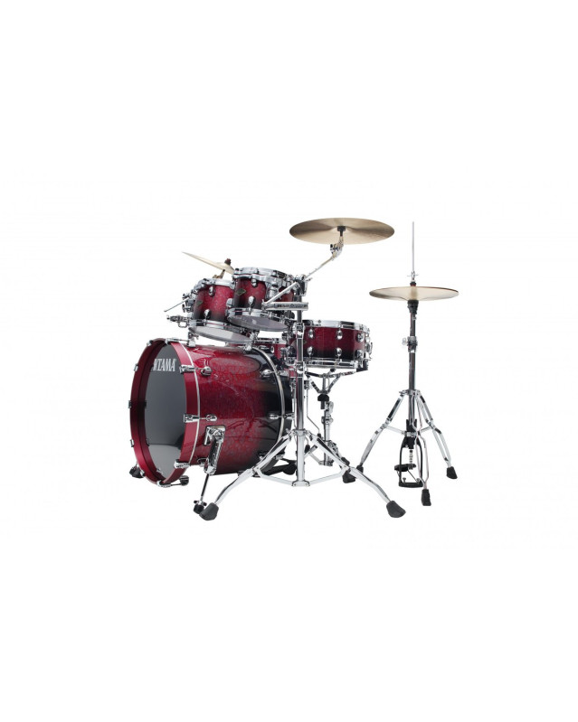 Tama WBS52RZS-MDR Starclassic Walnut/Birch Lacquer Shell Kit 5 pcs - Molten Raspberry Fade/Chrome HW
