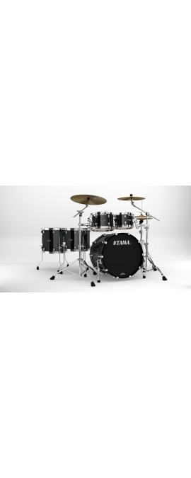 Tama WBS52RZS-PBK Starclassic Walnut/Birch Lacquer Shell Kit 5 pcs - Piano Black/Chrome HW