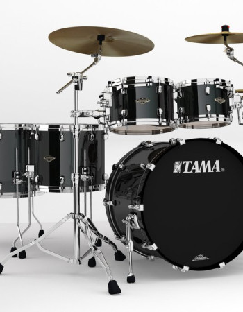 Tama WBS52RZS-PBK Starclassic Walnut/Birch Lacquer Shell Kit 5 pcs - Piano Black/Chrome HW