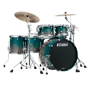 Tama WBS52RZS-SPF Starclassic Walnut/Birch Lacquer Shell Kit 5 pcs - Satin Sapphire Fade/Chrome HW