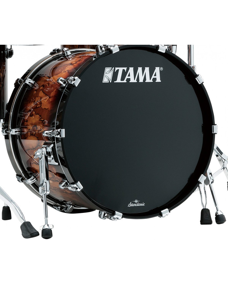 Tama WBSB22EM-MBR Starclassic Walnut/Birch Lacquer Bass Drum 22 - Molten Brown Burst