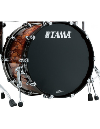 Tama WBSB22RZ-MBR Starclassic Walnut/Birch Lacquer Bass Drum 22 - Molten Brown Burst