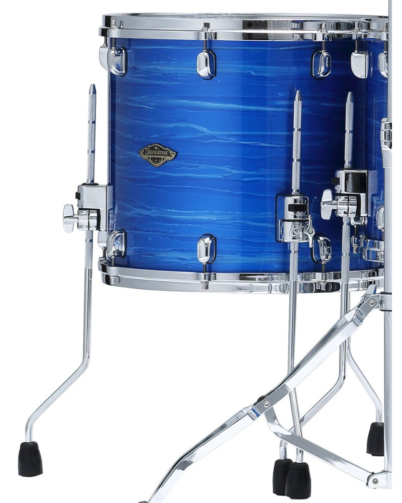 Tama WBSF18D-LOR Starclassic Walnut/Birch Lacquer Floor Tom 18 - Lacquer Ocean Blue Ripple
