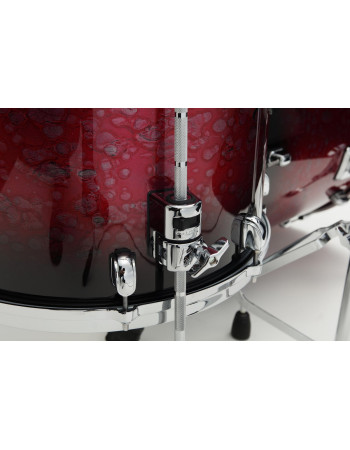 Tama WBSF18D-MDR Starclassic Walnut/Birch Lacquer Floor Tom 18 - Molten Dark Raspberry Fade