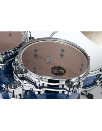 Tama WBST10A-LOR Starclassic Walnut/Birch Lacquer Rack Tom 10 - Lacquer Ocean Blue Ripple