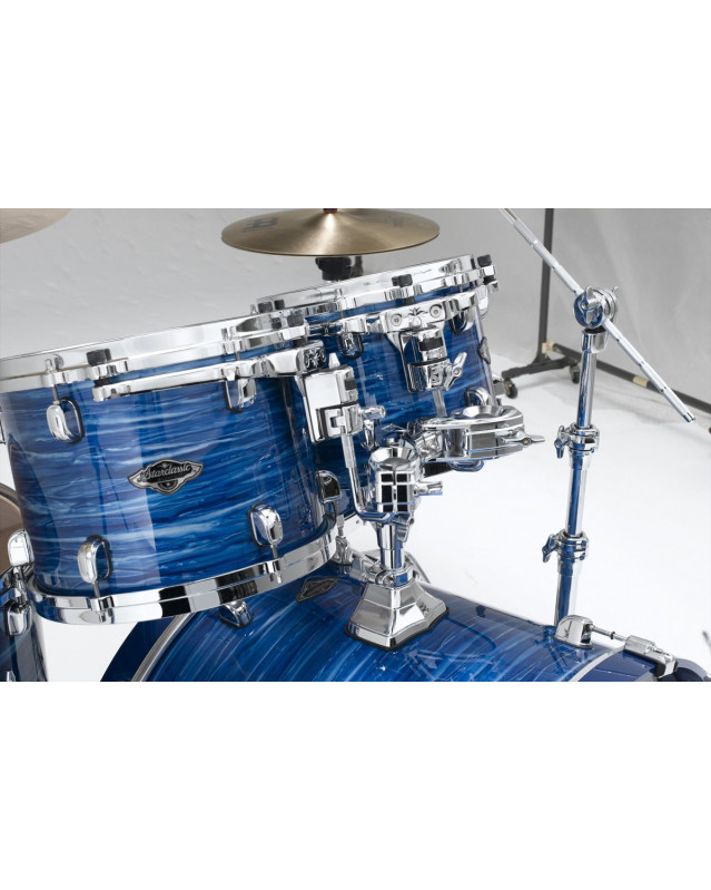 Tama WBST10A-LOR Starclassic Walnut/Birch Lacquer Rack Tom 10 - Lacquer Ocean Blue Ripple