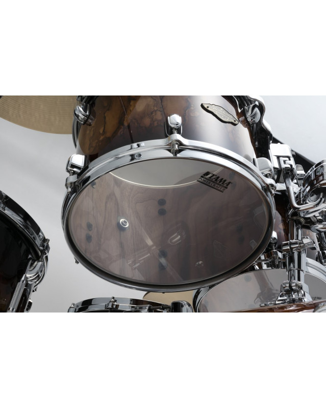 Tama WBST10R-MBR Starclassic Walnut/Birch Lacquer Rack Tom 10 - Molten Brown Burst