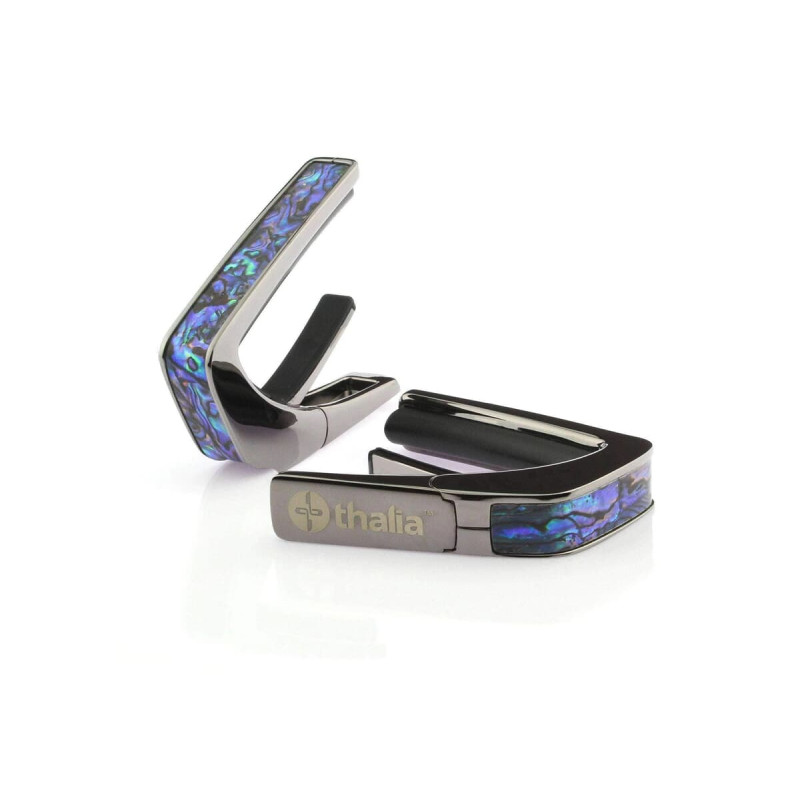 Thalia TH-CB200-BA Shell Collection Capo/ Blue Abalone/ Black Chrome Exotic Series