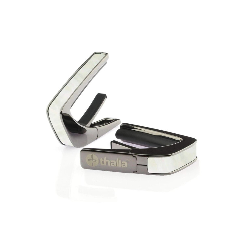 Thalia TH-CB200-MP Shell Collection Capo/ White MOP/ Black Chrome Exotic Series