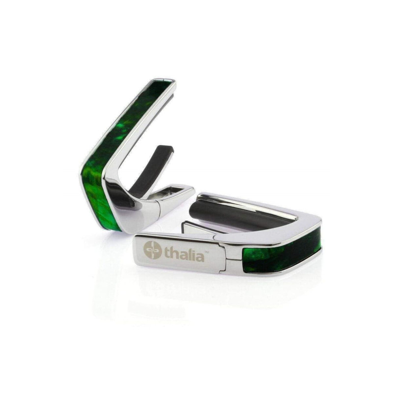 Thalia TH-CC200-GW Shell Collection Capo/ Green Angel Wing/ Chrome Exotic Series