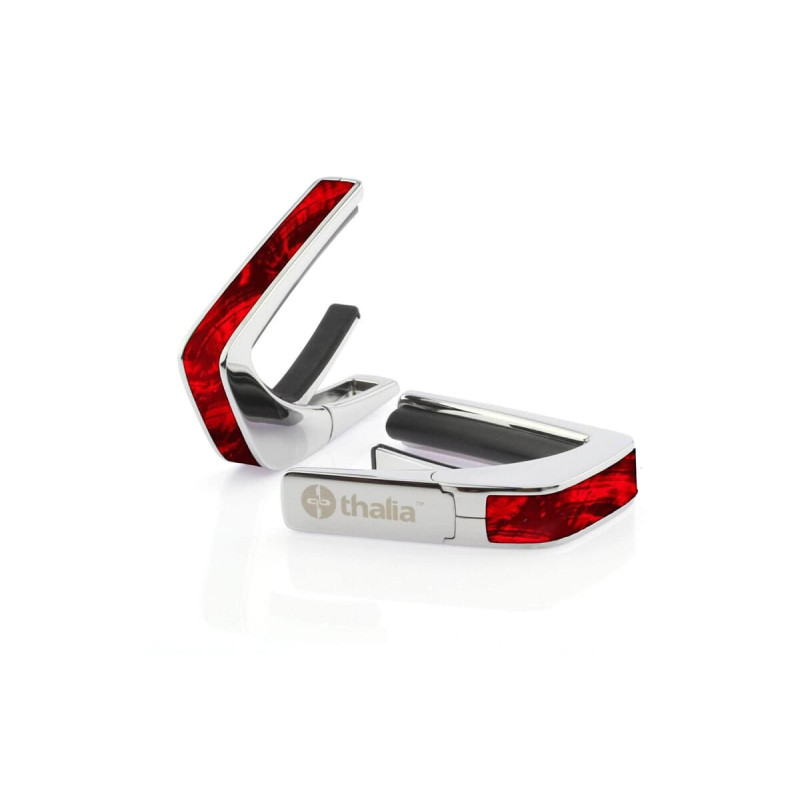 Thalia TH-CC200-RW Shell Collection Capo/ Red Angel Wing/ Chrome Exotic Series