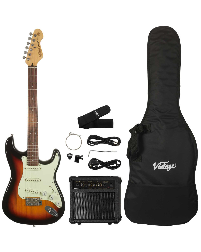 Vintage V60 Coaster Electric Guitar Pack 3TS