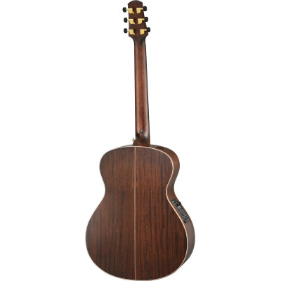 Walden WAB103EH Steel String Guitar, Baritone Grand Auditorium, satin,EQ, Case