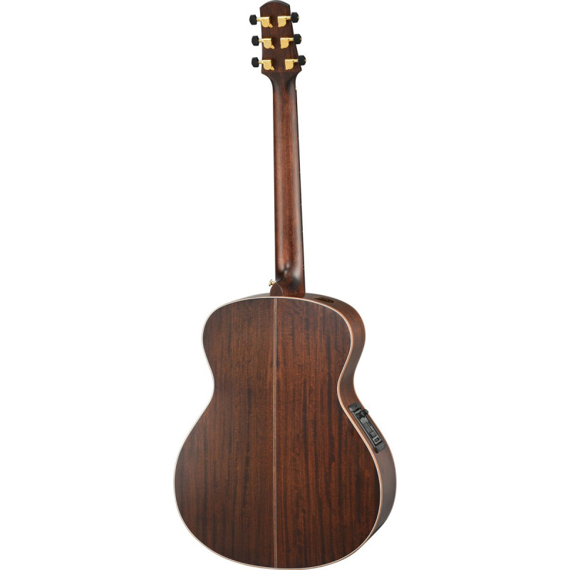 Walden WAB103EH Steel String Guitar, Baritone Grand Auditorium, satin,EQ, Case