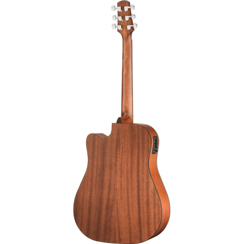 Walden WAD550CEW Steel String Guitar, Dreadnought Cut, Solid Top, OP Finish, EQ, Gigbag