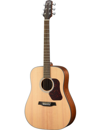 Walden WAD550EW Steel String Guitar, Dreadnought, Solid Top, OP Finish, EQ, Gig bag
