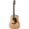 Walden WAD552EW Steel String Guitar, 12-String, Dreadnought, Solid Top, matt, E Q, Gigbag