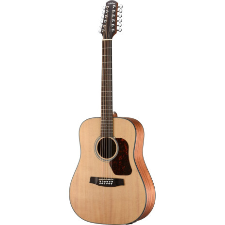 Walden WAD552EW Steel String Guitar, 12-String, Dreadnought, Solid Top, matt, E Q, Gigbag