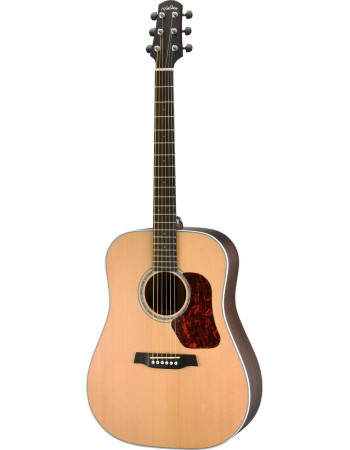 Walden WAD803EW Steel String Guitar, Dreadnought, all-solid, satin finish, EQ, Bag