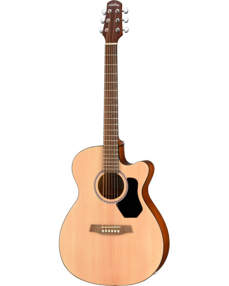 Walden WAF255CE Steel String Guitar, Folk Cut, Laminated, Hawthorne, EQ, satin finish