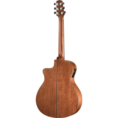 Walden WAG2070RCEH Steel String Guitar, Grand Auditorium Cut, All Solid, Satin, EQ , Case