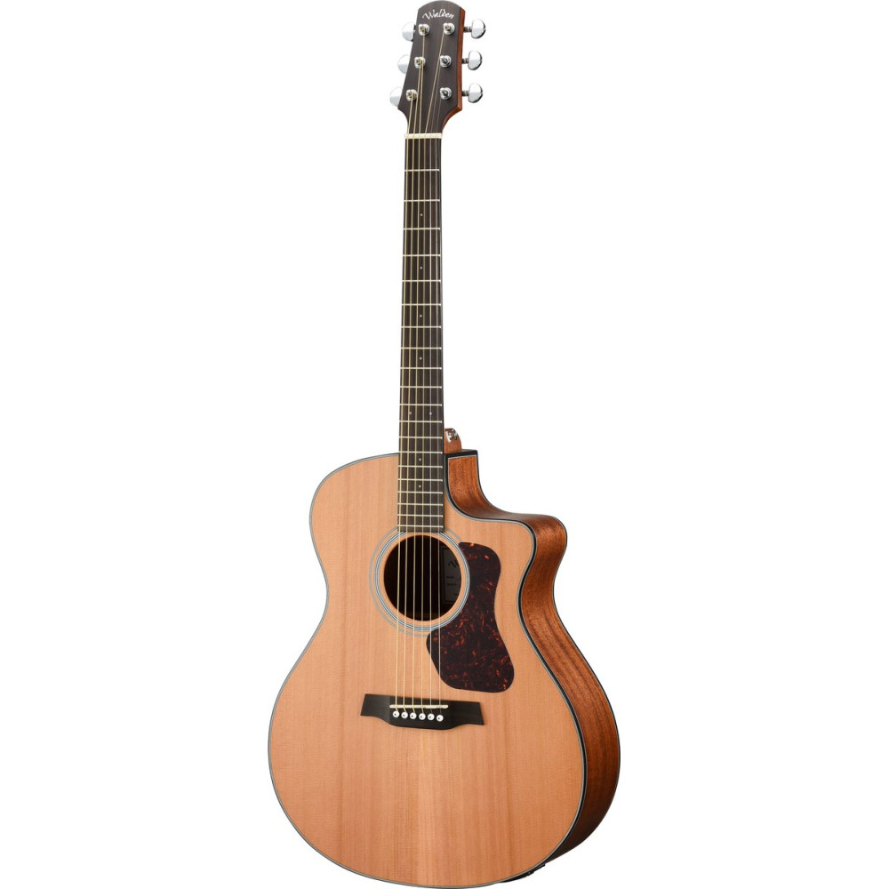 Walden WAG570CEW Steel String Guitar, Gr. Auditorium Cut, Solid Top, OP Finish, EQ, Gigbag