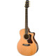 Walden WAG633RCE-G-W Steel String Guitar, Grand Auditorium Cut, armrest, gloss, EQ, Bag