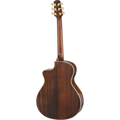 Walden WAG633RCE-G-W Steel String Guitar, Grand Auditorium Cut, armrest, gloss, EQ, Bag