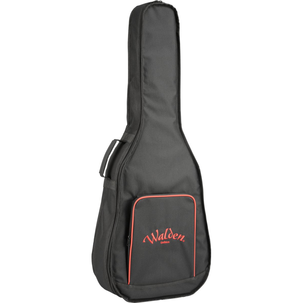 Walden WAG633RCE-G-W Steel String Guitar, Grand Auditorium Cut, armrest, gloss, EQ, Bag