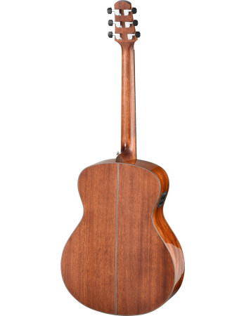Walden WAG740RE-G-W Steel String Guitar, Grand Auditorium, all solid, armrest, glos s, EQ