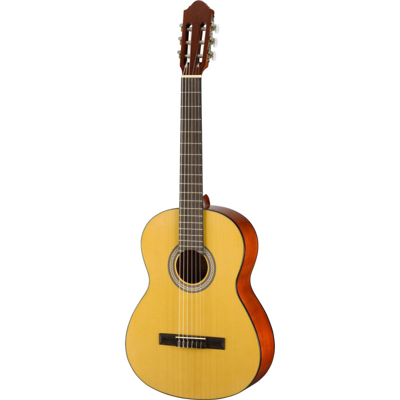 Walden WAN450W Classical Guitar, Solid Top, Gloss Finish, Gigbag