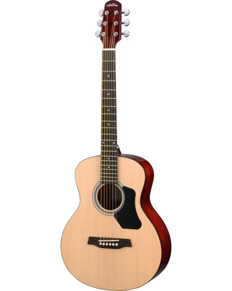 Walden WAT350W Steel String Guitar, Travelbody, Gloss Finish, Gigbag
