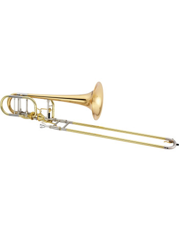 XO Brass XO1240RLT XO Bb/F/Gb/D Bass Trombone, lacquered, Thayer, Rose brass