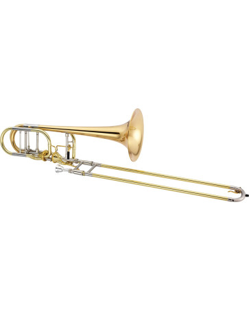 XO Brass XO1240RLT XO Bb/F/Gb/D Bass Trombone, lacquered, Thayer, Rose brass