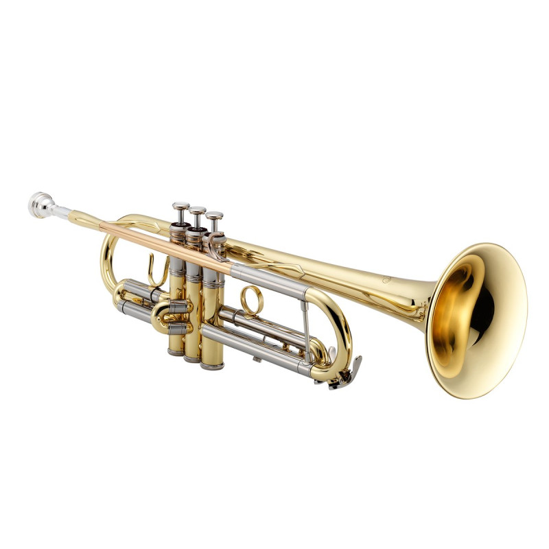 XO Brass XO1602LR3 XO Bb Trumpet, lacquered reversed, 127 mm