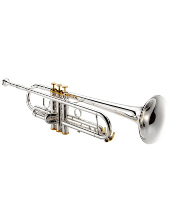 XO Brass XO1602RSR3 XO Bb Trumpet, silver-plated, Reversed, 127mm, Rose brass