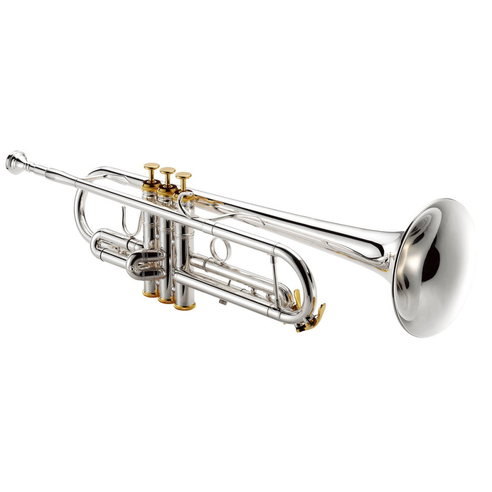 XO Brass XO1602RSR4 XO Bb Trumpet, silver-plated, Reversed, 122mm, Rose brass