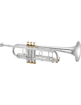 XO Brass XO1602RSS3 XO Bb Trumpet, silver-plated, 127mm, Rose brass