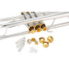 XO Brass XO1602RSS3 XO Bb Trumpet, silver-plated, 127mm, Rose brass