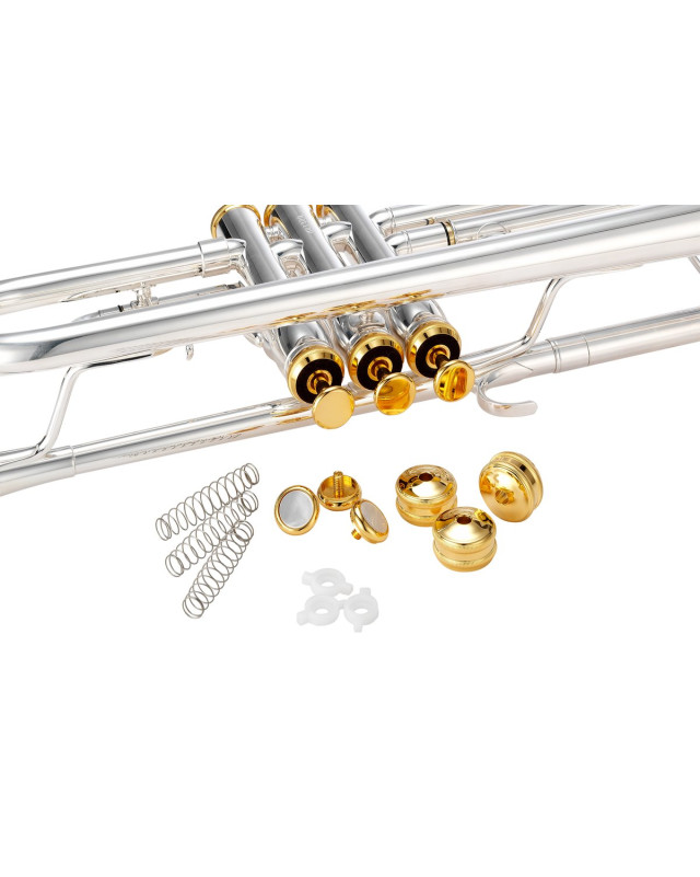 XO Brass XO1602RSS4 XO Bb Trumpet, silver-plated, 122mm, Rose brass