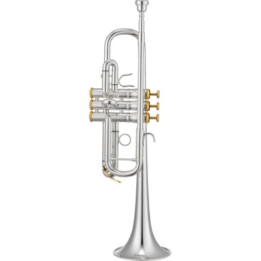 XO Brass XO1624RSR XO C Trumpet, silver-plated, Reversed, Rose brass